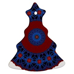 Mandala Pattern Round Ethnic Christmas Tree Ornament (Two Sides)
