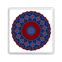 Mandala Pattern Round Ethnic Memory Card Reader (Square)