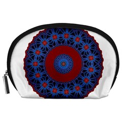 Mandala Pattern Round Ethnic Accessory Pouch (Large)