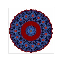 Mandala Pattern Round Ethnic Small Satin Scarf (Square)