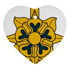 U S  Army Military Intelligence Corps Branch Insignia Ornament (heart) by abbeyz71