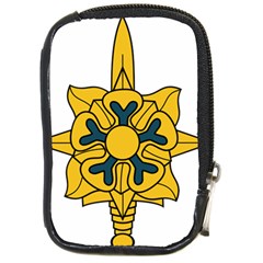 U S  Army Military Intelligence Corps Branch Insignia Compact Camera Leather Case by abbeyz71