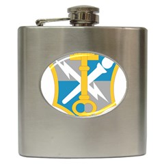 U S  Army Intelligence And Security Command Shoulder Sleeve Insignia Hip Flask (6 Oz) by abbeyz71