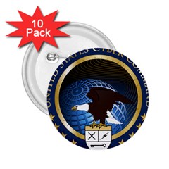 Seal Of United States Cyber Command 2 25  Buttons (10 Pack)  by abbeyz71