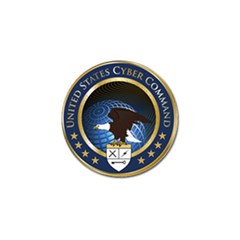 Seal Of United States Cyber Command Golf Ball Marker