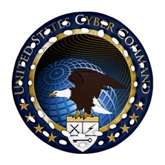 Seal Of United States Cyber Command Ornament (round Filigree) by abbeyz71