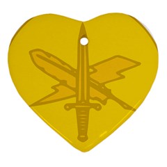 U S  Army Public Affairs Branch Insignia Ornament (heart) by abbeyz71