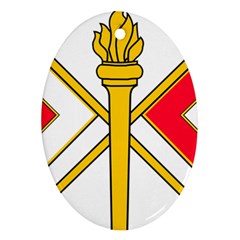 U S  Army Signal Corps Branch Insignia Ornament (oval)