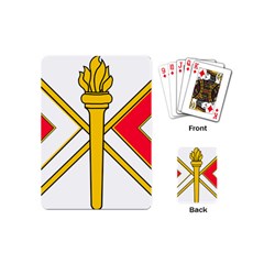 U S  Army Signal Corps Branch Insignia Playing Cards (mini) by abbeyz71