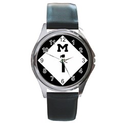 Michigan Highway M-1 Round Metal Watch by abbeyz71