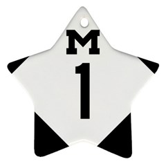 Michigan Highway M-1 Ornament (star) by abbeyz71