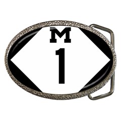 Michigan Highway M-1 Belt Buckles by abbeyz71