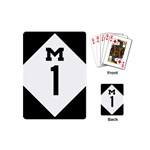 Michigan Highway M-1 Playing Cards (Mini) Back