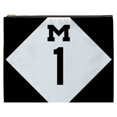 Michigan Highway M-1 Cosmetic Bag (xxxl) by abbeyz71