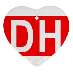Dixie Highway Marker Ornament (heart) by abbeyz71