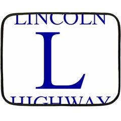 Lincoln Highway Marker Double Sided Fleece Blanket (mini)  by abbeyz71