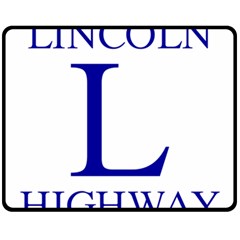 Lincoln Highway Marker Fleece Blanket (medium)  by abbeyz71