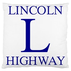 Lincoln Highway Marker Large Cushion Case (one Side) by abbeyz71