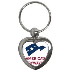 National Scenic Byway Marker Key Chains (heart)  by abbeyz71