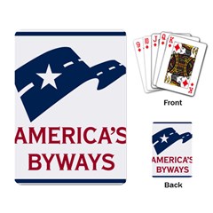 National Scenic Byway Marker Playing Cards Single Design by abbeyz71