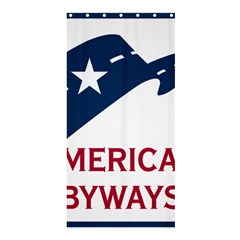 National Scenic Byway Marker Shower Curtain 36  X 72  (stall)  by abbeyz71