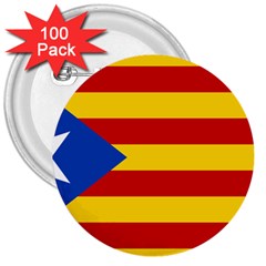 Blue Estelada Catalan Independence Flag 3  Buttons (100 Pack)  by abbeyz71