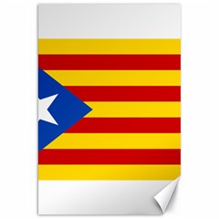 Blue Estelada Catalan Independence Flag Canvas 20  X 30  by abbeyz71