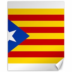 Blue Estelada Catalan Independence Flag Canvas 11  X 14  by abbeyz71