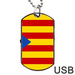 Blue Estelada Catalan Independence Flag Dog Tag Usb Flash (one Side) by abbeyz71