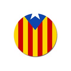 Blue Estelada Catalan Independence Flag Magnet 3  (round) by abbeyz71