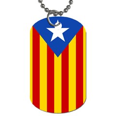 Blue Estelada Catalan Independence Flag Dog Tag (two Sides) by abbeyz71