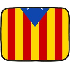 Blue Estelada Catalan Independence Flag Fleece Blanket (mini) by abbeyz71