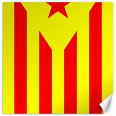 Red Estelada Catalan Independence Flag Canvas 16  X 16  by abbeyz71