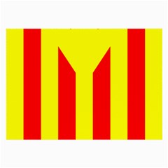 Red Estelada Catalan Independence Flag Large Glasses Cloth (2-side) by abbeyz71