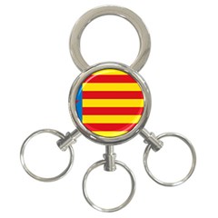 Valencian Nationalist Senyera 3-ring Key Chains by abbeyz71