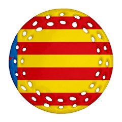 Valencian Nationalist Senyera Ornament (round Filigree) by abbeyz71