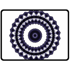 Design Mandala Pattern Circular Fleece Blanket (large)  by Pakrebo