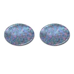 Design Computer Art Abstract Cufflinks (oval)