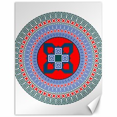 Design Circular Aztec Symbol Canvas 12  X 16  by Pakrebo