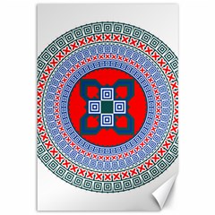 Design Circular Aztec Symbol Canvas 12  X 18  by Pakrebo