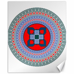 Design Circular Aztec Symbol Canvas 11  X 14  by Pakrebo