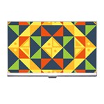 Background Geometric Color Business Card Holder Front