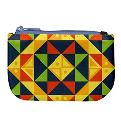 Background Geometric Color Large Coin Purse by Pakrebo