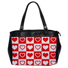 Background Card Checker Chequered Oversize Office Handbag by Pakrebo