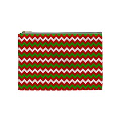 Christmas Paper Scrapbooking Pattern Cosmetic Bag (medium) by Pakrebo