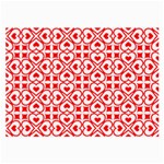 Background Card Checker Chequered Large Glasses Cloth (2-Side) Back