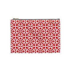 Background Card Checker Chequered Cosmetic Bag (medium) by Pakrebo