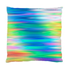 Wave Rainbow Bright Texture Standard Cushion Case (two Sides) by Pakrebo