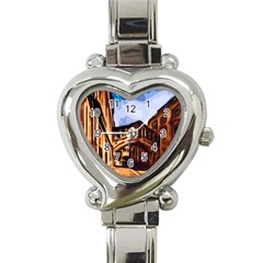 Street Architecture Building Heart Italian Charm Watch by Pakrebo