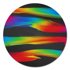 Colorful Background Magnet 5  (round) by Pakrebo